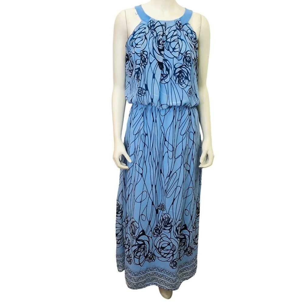 ROBBIE BEE $89 MAXI HALTER NEXT DRESS SIZE 10‎ NWT